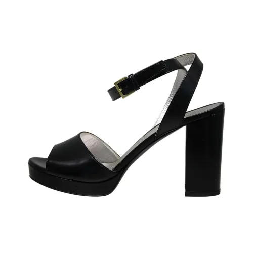 INES DE LA FRESSANGE Laura One Strap Sandals 8cm Women's Black