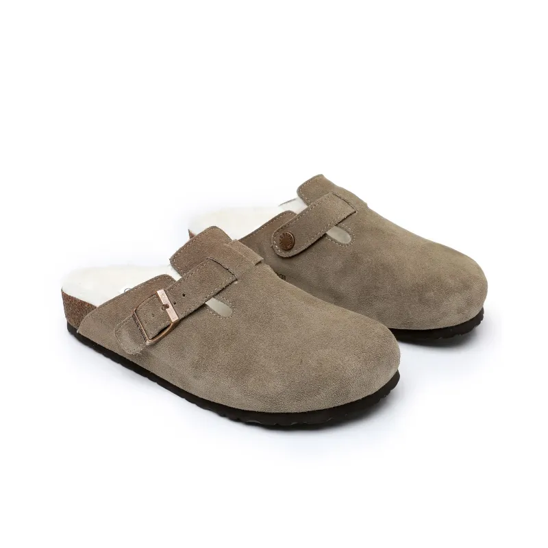 EBLIS HUNGI Cork Sole Slip-Resistant Abrasion-Resistant Wrap-toe Slippers Unisex-28
