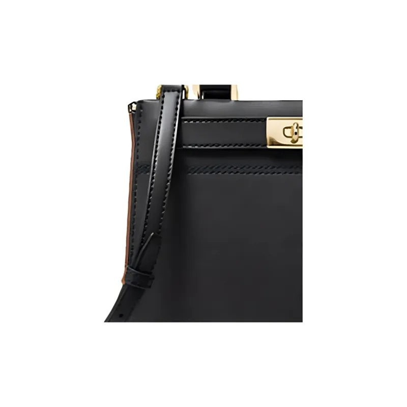 MICHAEL KORS Tatiana Cow Leather Handbag Shoulder Bag Crossbody Bag Medium Size Women's Black-2