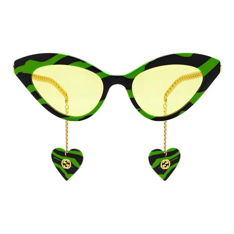 GUCCI Sunglasses Unisex Green Black-2