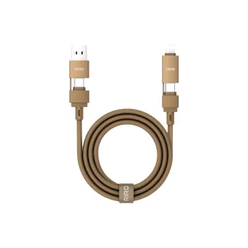 RIRO D60 1.2m Multifunction All in One Four in One Woven Cable Comfortable To The Touch Durable And Long Lasting