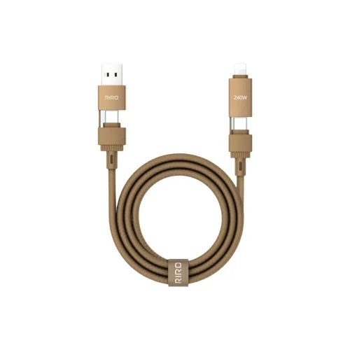 RIRO D60 1.2m Multifunction All in One Four in One Woven Cable Comfortable To The Touch Durable And Long Lasting