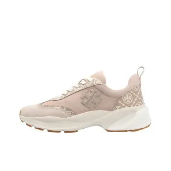 TORY BURCH Good Luck Anti Slip Wear Resistant Low Top Casual Shoes Women's Light Beige