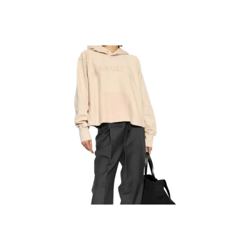 Maison Margiela Logo Embroidered Long Sleeved Hoodie-2