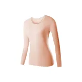 Women's Crew Neck Unlined Clothing (Skin) Soft 100% cotton/3A Antibacterial