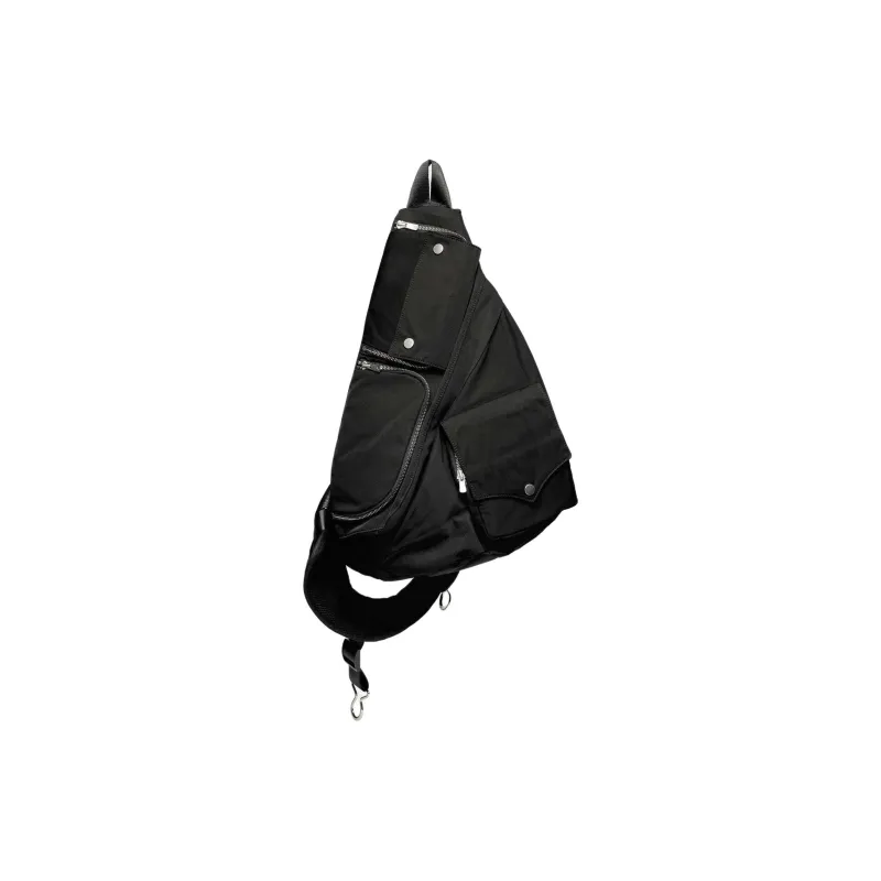 FFFPOSTALSERVICE Polyester Handbag Shoulder Bag Crossbody Bag Men's Black-0