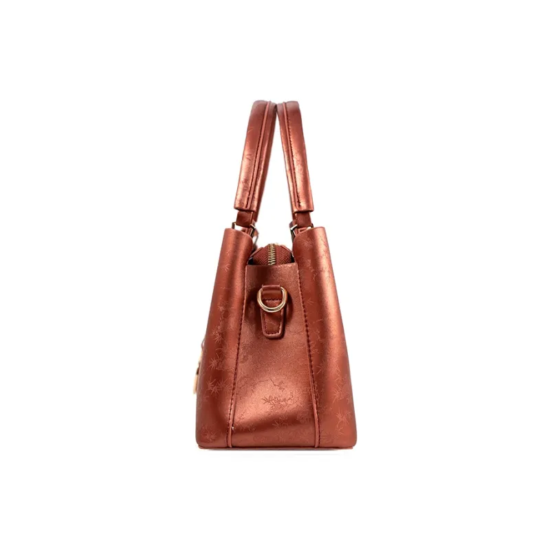 Vigno Synthetic Leather Tote Bag Shopping Bag Crossbody One Shoulder Handbags Regular Women's Red-3