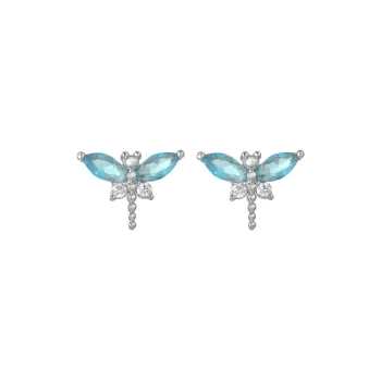 KING OF BLING Copper Stud Earrings Women's Year Of The Snake Good Luck