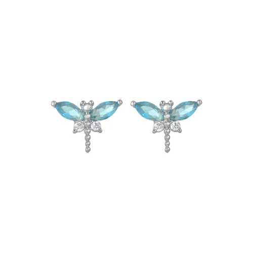 KING OF BLING Copper Stud Earrings Women's Year Of The Snake Good Luck