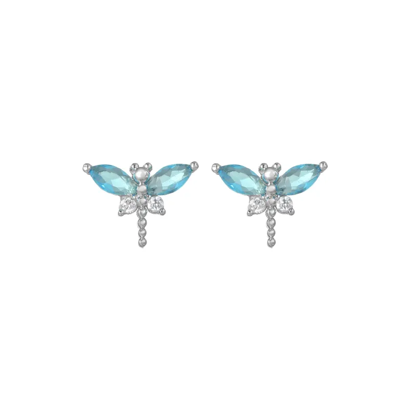KING OF BLING Copper Stud Earrings Women's Year Of The Snake Good Luck-0