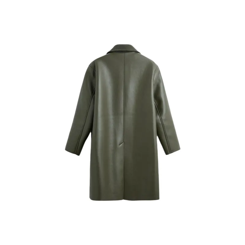 ZARA Coats Men Dark Green-1