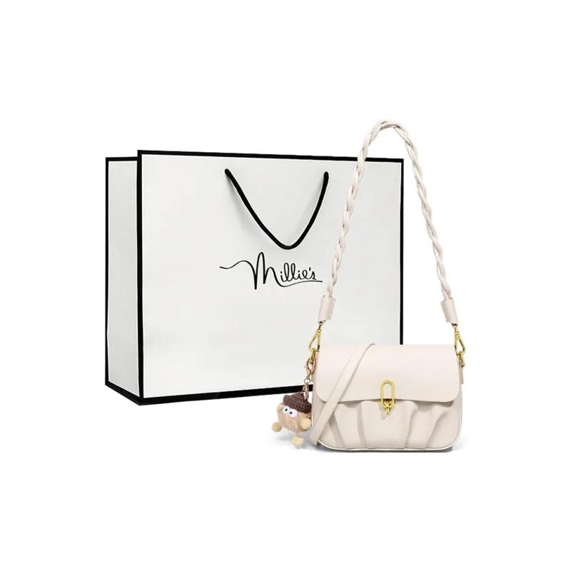 MILLIE'S Cow Leather With Synthetic Leather Shoulder Bag, Cloud Bag, Shoulder Bag Women's-0
