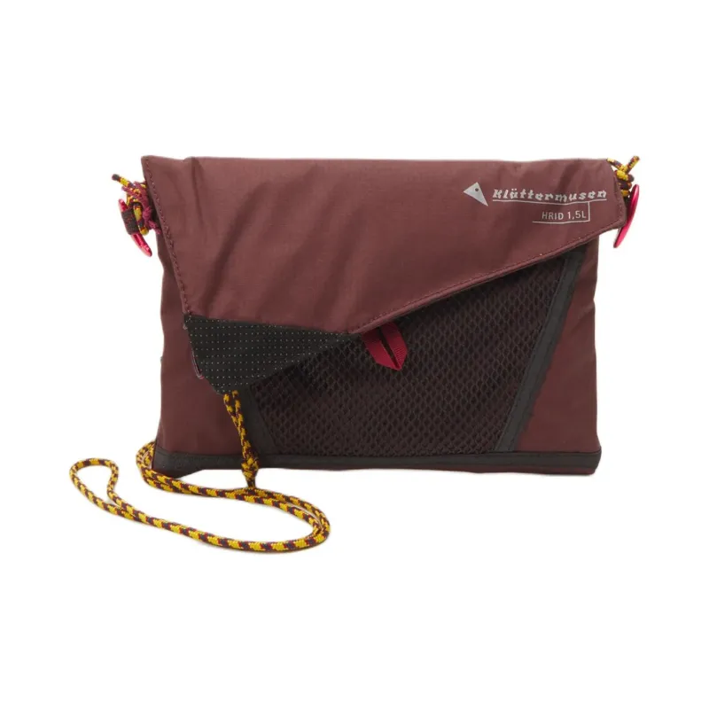 KLATTERMUSEN Polyurethane Shoulder Bag Crossbody Bag Mini Men's Dark Red-2