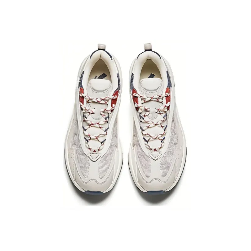 Anta Through Slip Resistant, Abrasion Resistant, Breathable Low Top Casual Shoes Women's White Gray-2
