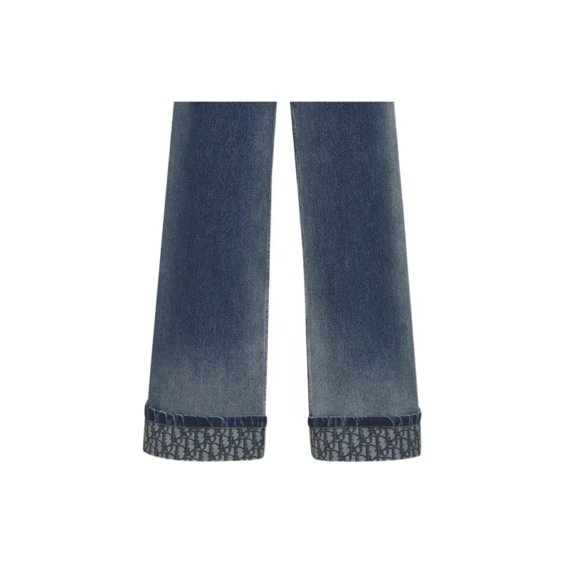 DIOR FW24 Flared Jeans Jeans Women's Blue-5