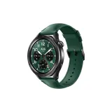 Plain Weave Leather Strap-Green