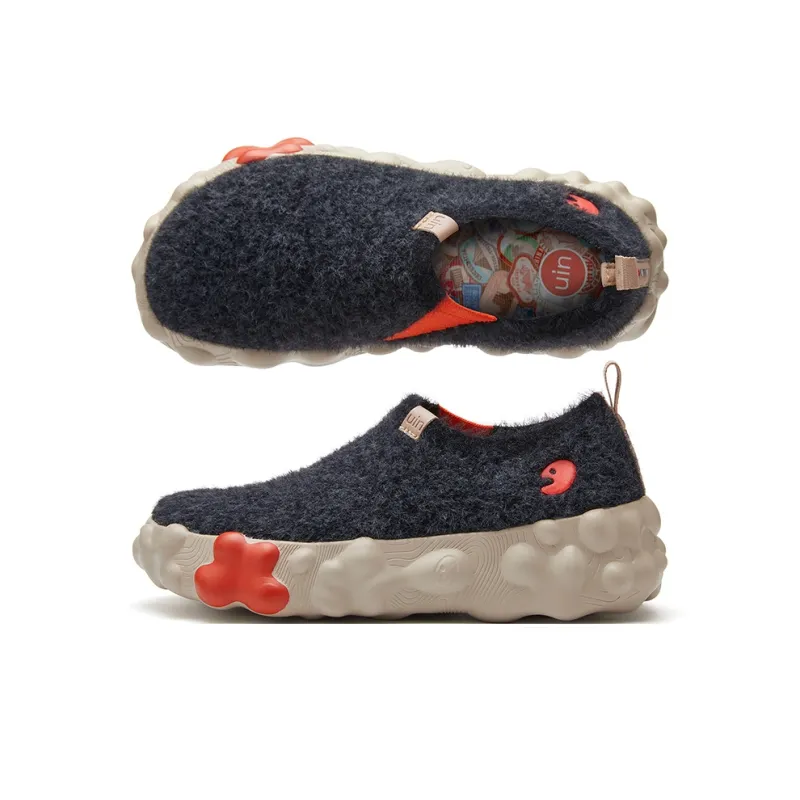 U.IN Toledo Family Black Gray Series Casual Shoes Unisex-4