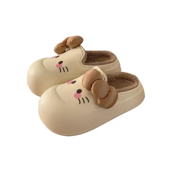 SHIGUDE Home Slippers Women's, Light Khaki