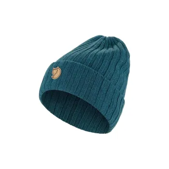 Fjallraven Wool Beanies Men's Navy Blue