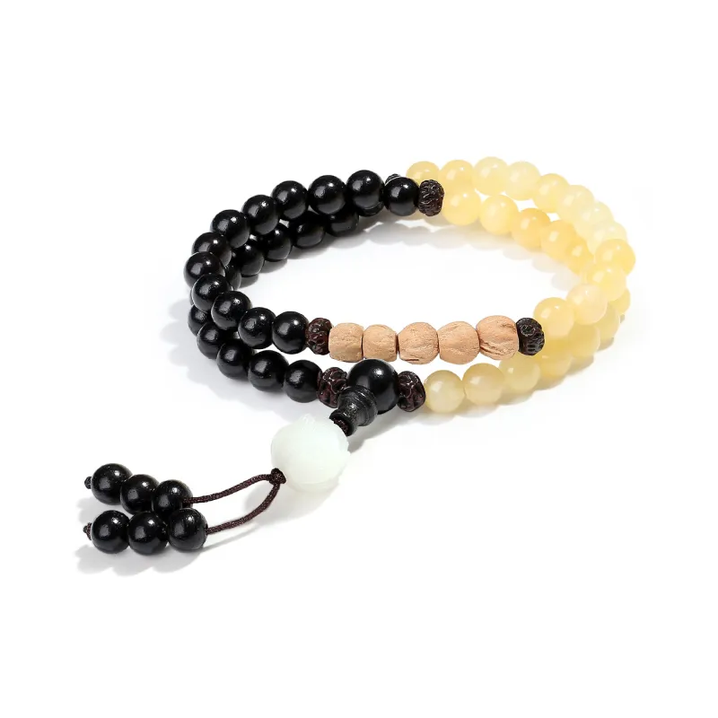 PUTUOSHANWENCHUANG Barbie Sandalwood Bracelets Unisex-5