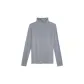 Medium Heather Gray-Half-Turtleneck