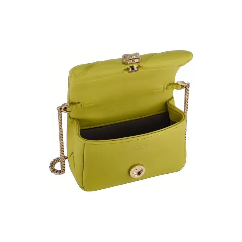 BVLGARI Serpenti Cabochon Calfskin Shoulder Bag, Crossbody Bag Mini Women's Green-1