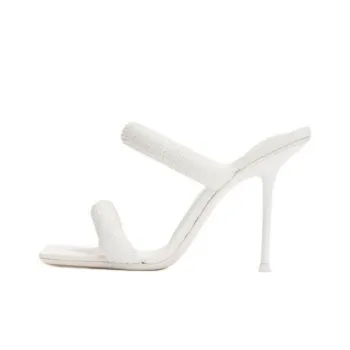 Alexander Wang Julie Slide Slippers 10.5cm Women's White