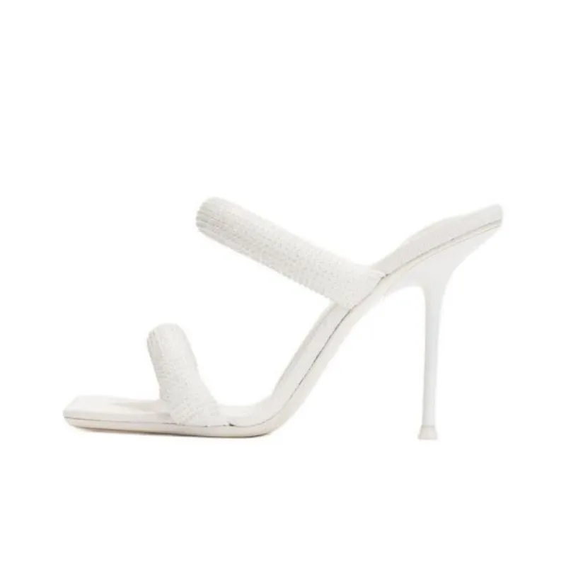 Alexander Wang Julie Slide Slippers 10.5cm Women's White-0