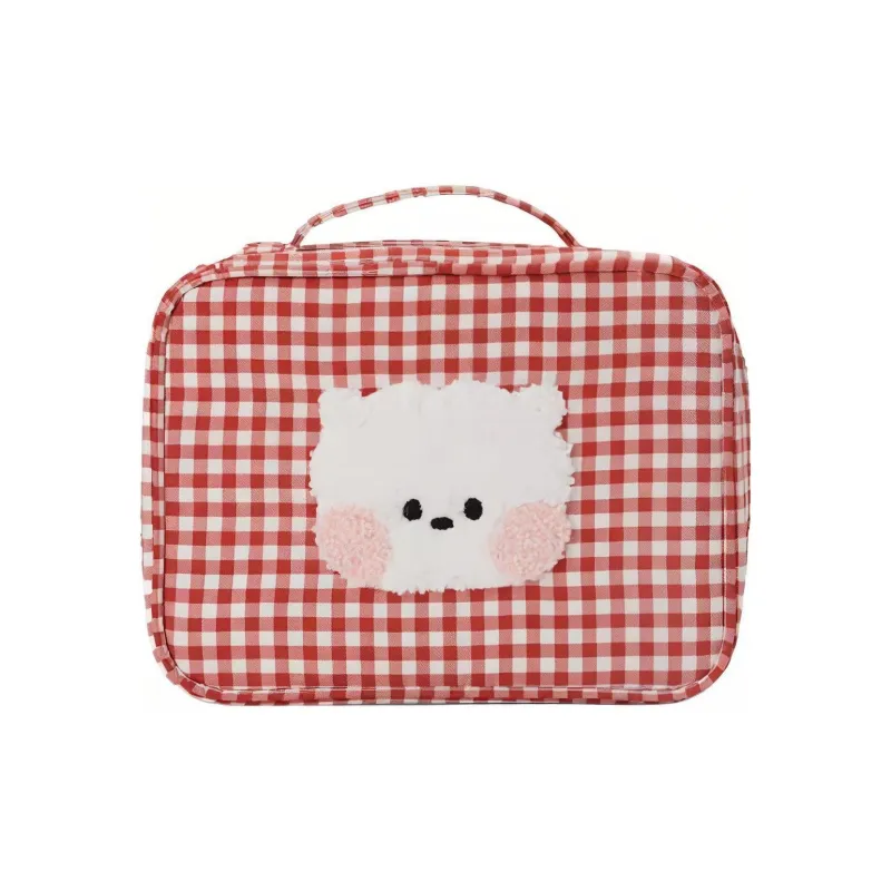 LINE FRIENDS BT21minini Cotton Storage Bag Unisex Red-0