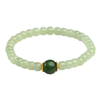 Oriental Jade Bracelets Pale Greenish White Jade Women's
