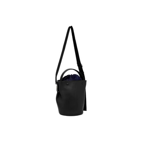 Ecco Cow Leather Bucket Bags Shoulder Bag Crossbody Bag Handbag Medium Size Women's Black