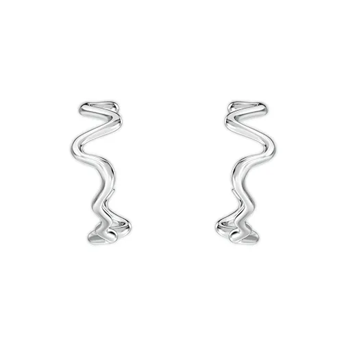 Mistova JEWELRY S925 Silver Comfortable Hoop Earrings Women's-1