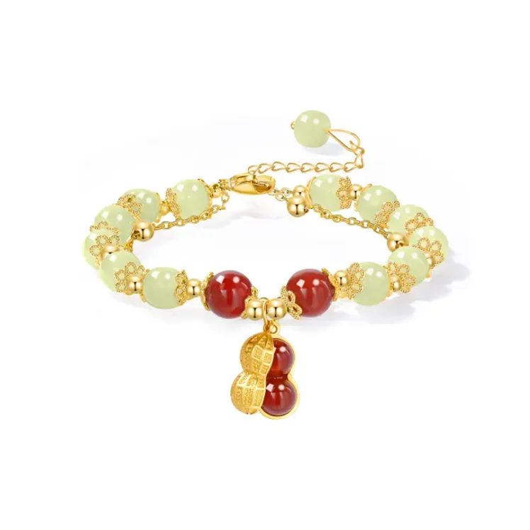 Chongqing Gold Store Chalcedony Jade Bracelets Unisex-0
