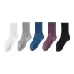 High Elastic Crew Socks Combination ② (White+Light Gray+Blue+Purple+Black)