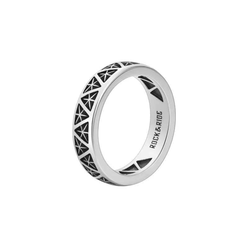 ROCK&RIDE 925 Sterling Silver Rings Men's-1