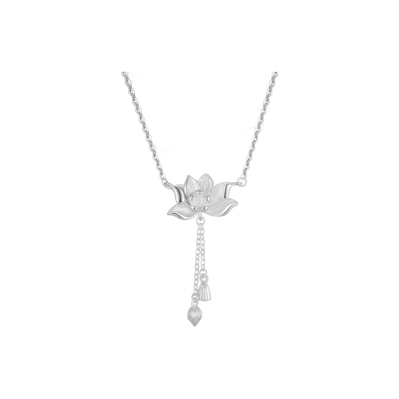 CHAOHONGJI S999 Fine Silver Necklaces Women's-0