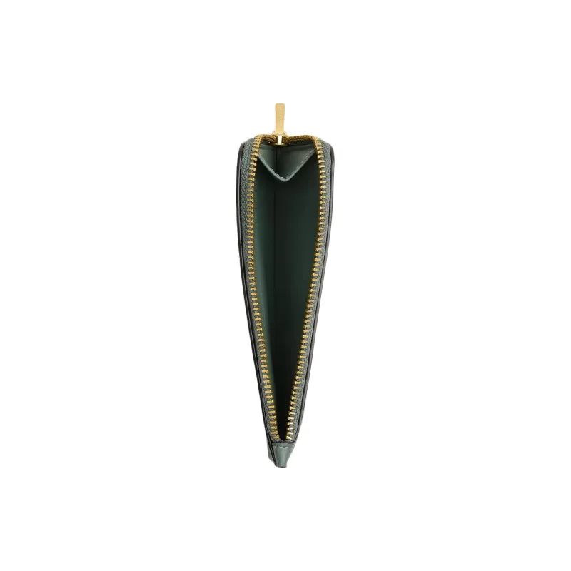 COACH Calfskin Card Holder Trumpets Women's Sage-2