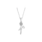 Plain Chain+Pendant+Crystal+Letter R