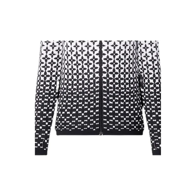 LOUIS VUITTON Ombré Monogram Silk Knit Jacket-5