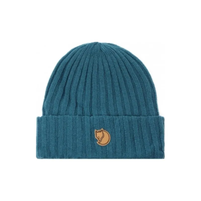 Fjallraven Wool Beanies Men's Navy Blue-2