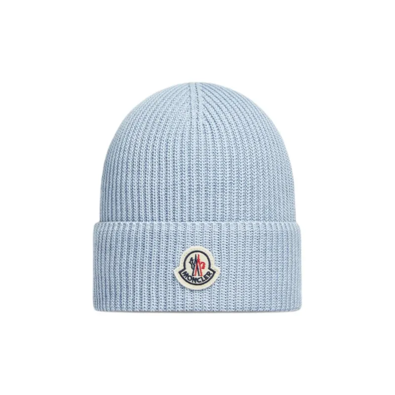 Moncler Logo Patch Knitted Beanie-0
