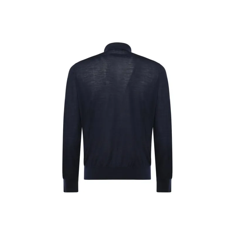 Ermenegildo Zegna Button Detailed Knitted Polo Shirt-1