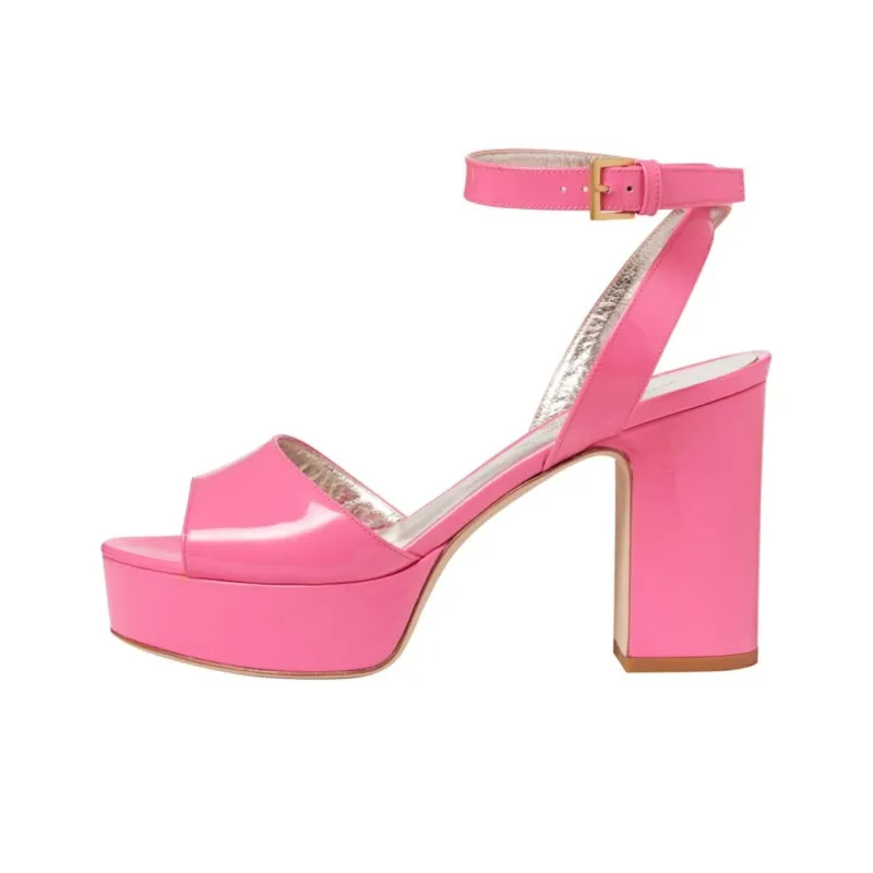 INES DE LA FRESSANGE One Strap Sandals 6.5cm Women's Pink-0