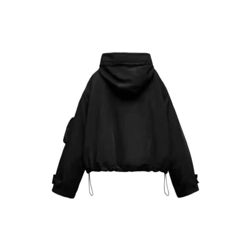 ZARA Puffer Jacket Women's Black 800-1