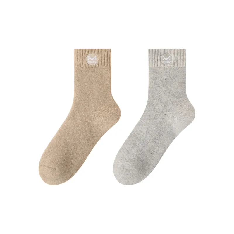 MIIOW Mid Calf Socks Unisex 2 Pack-4