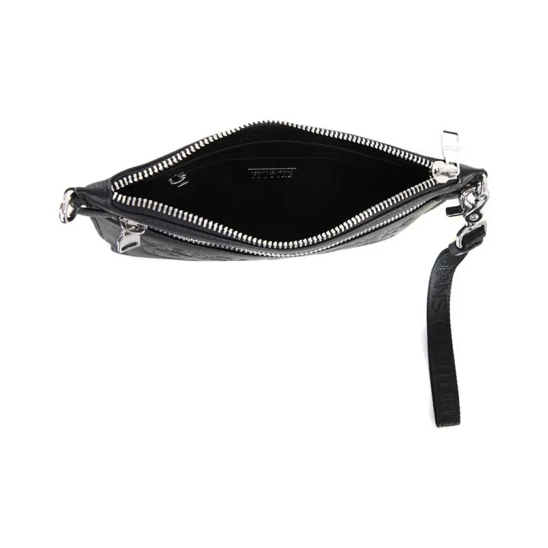 VERSACE JEANS COUTURE Leather Clutch Men's Black-4
