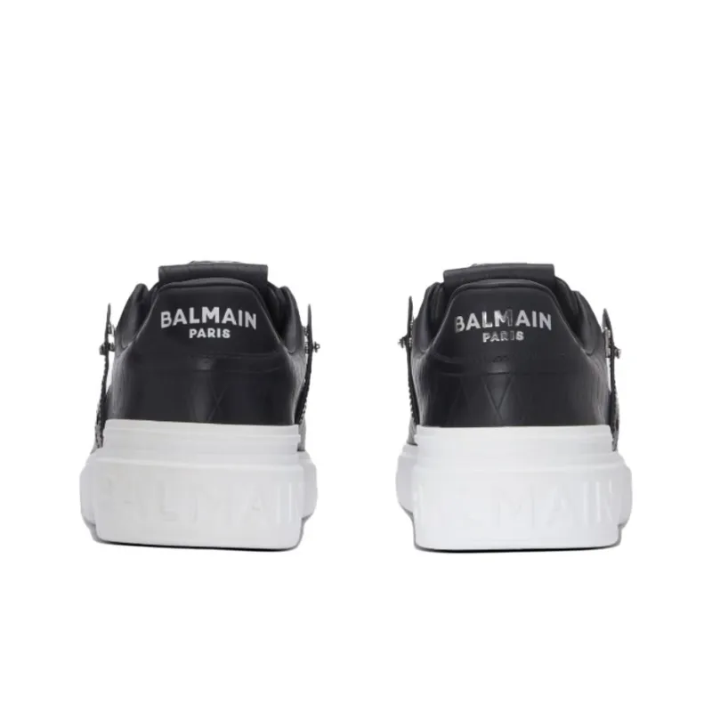 BALMAIN Embossed B Court B Buzz Trainers-4