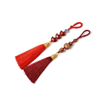 Lingfei Reconstructed Cinnabar Pendants Unisex