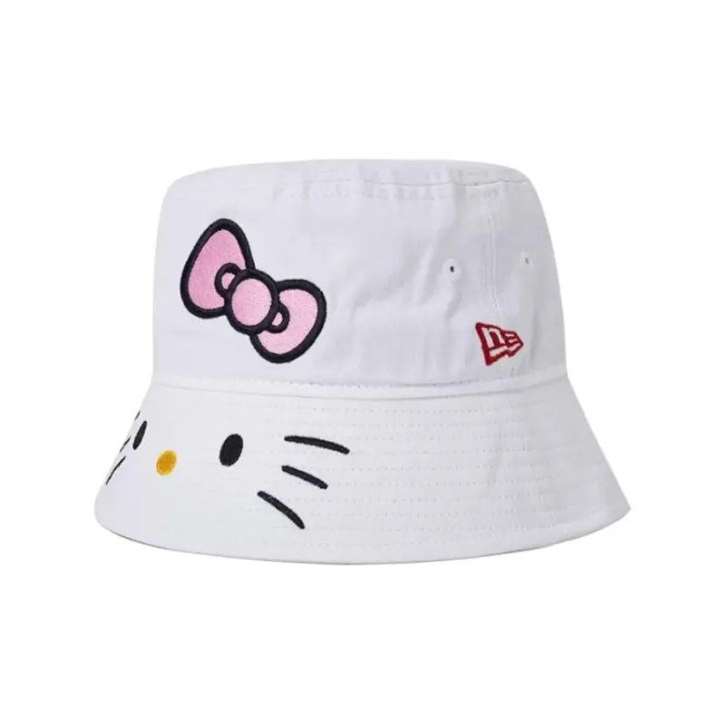 New Era Bucket Hats Women's White/Pink-0