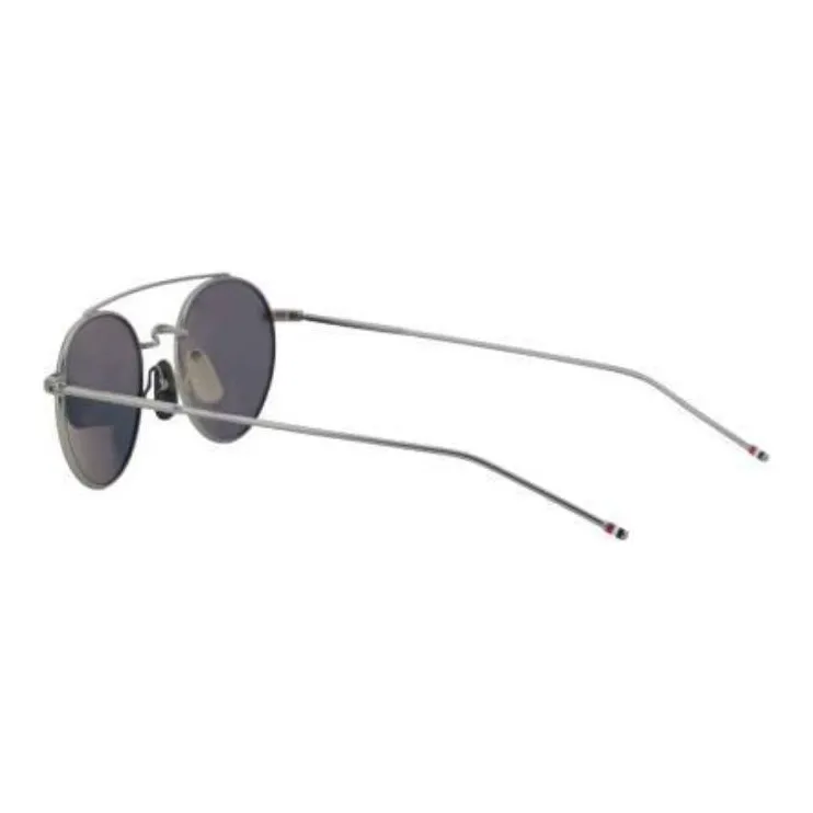 THOM BROWNE· Titanium Aviator Sunglasses Men's Gray-1